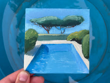Load image into Gallery viewer, Afternoon by the Pool • 3.9&quot; x 3.9&quot; • Free Shipping

