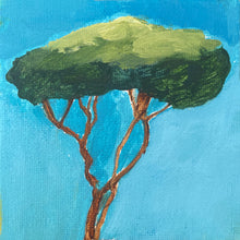 Load image into Gallery viewer, Pine on Blue • 3.9&quot; x 3.9&quot; • Free Shipping
